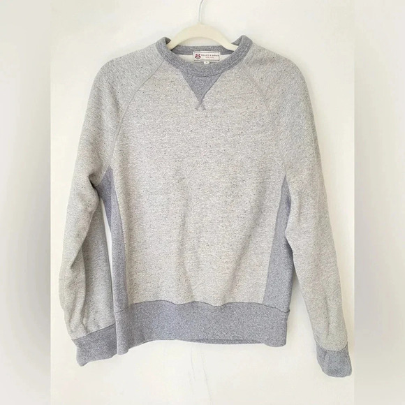 Wallace & Barnes Raglan Sleeve Sweatshirt Men’s Small J. Crew Pullover Crewneck - Picture 3 of 8